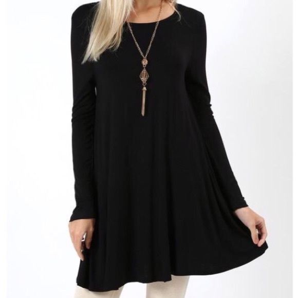 Black Swing Dress/Tunic - Picture 1 of 2